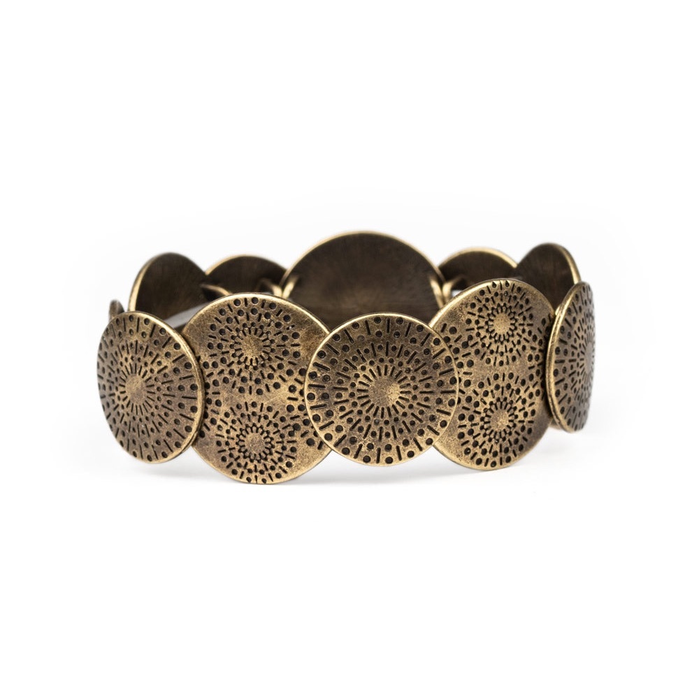 Pleasantly Posy Bracelet (Brass)